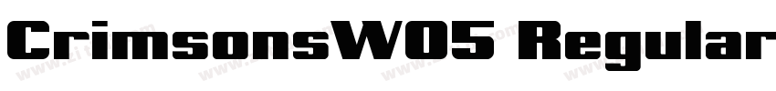 CrimsonsW05 Regular字体转换